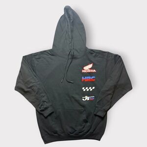 Honda Racing HRC Hoodie Black Zuni Sportswear JT Racing USA Mens Medium 95 Logo